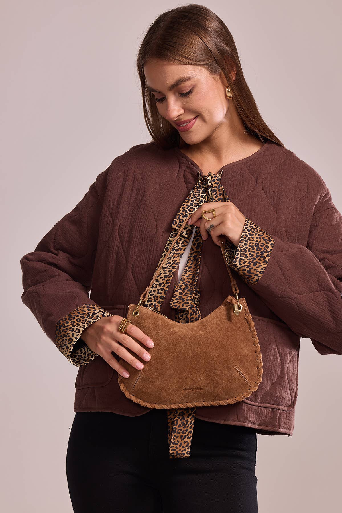 Sac JOËLLE SUEDE - 4187: Noir