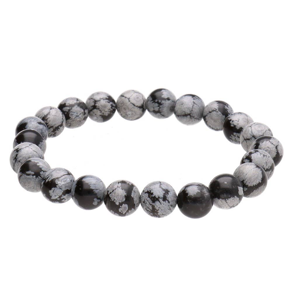 Bracelet en obsidienne Nevada 8 mm