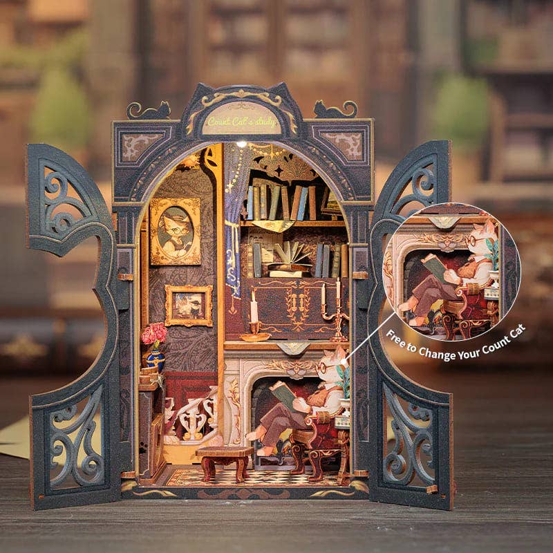 Count Cat's Study - Book Nook