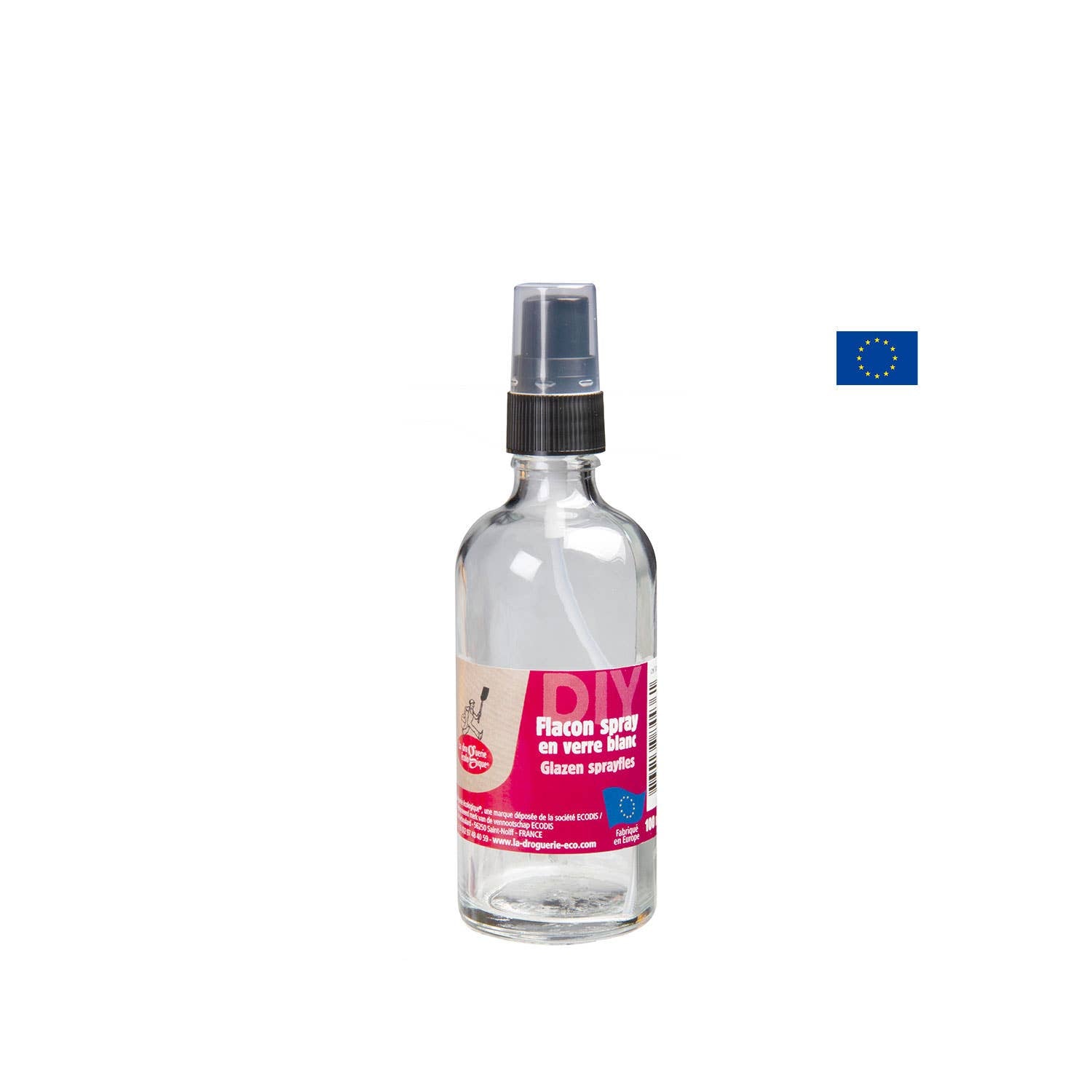Flacon Spray En Verre Blanc 100ml - La Droguerie
