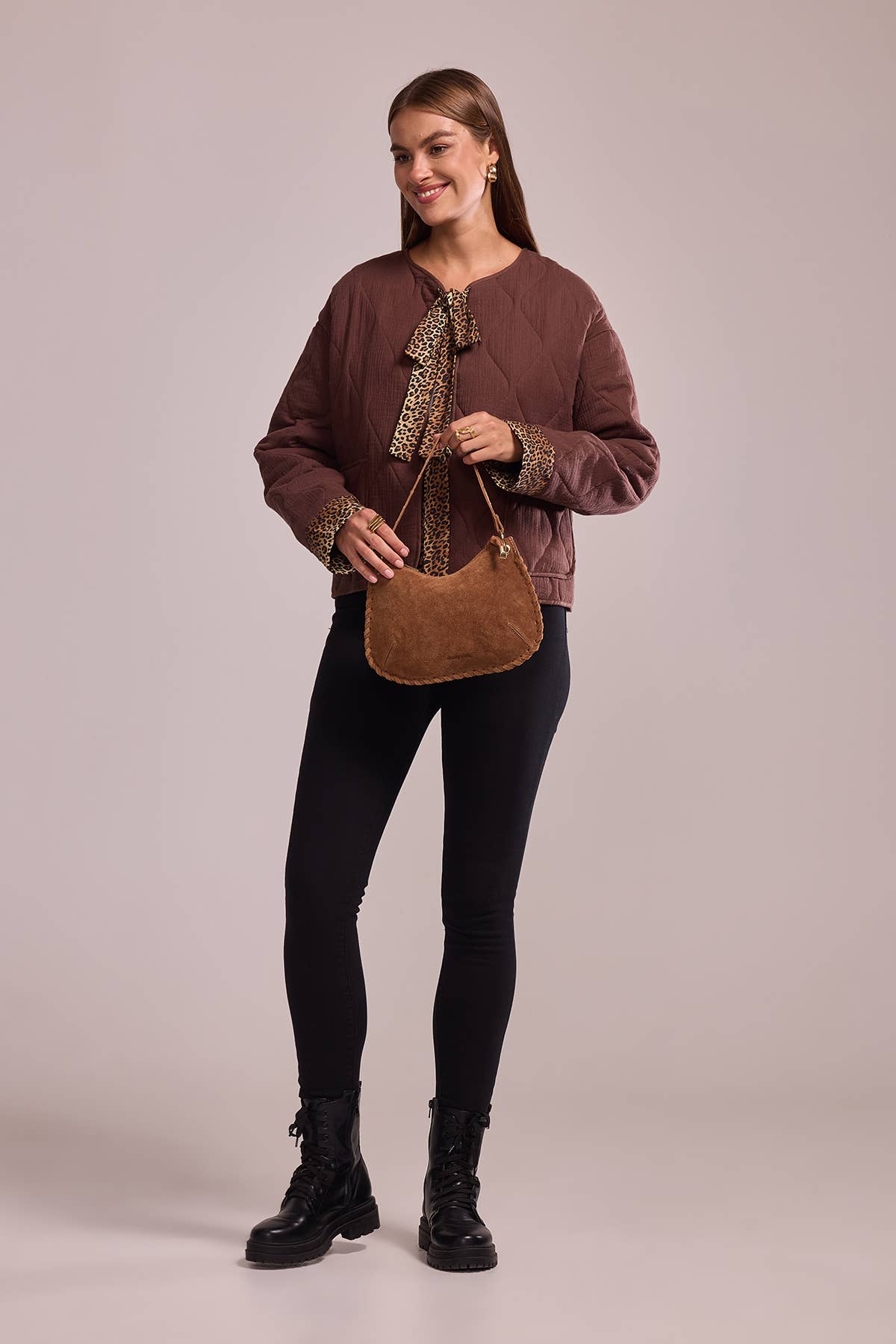 Sac JOËLLE SUEDE - 4187: Noir
