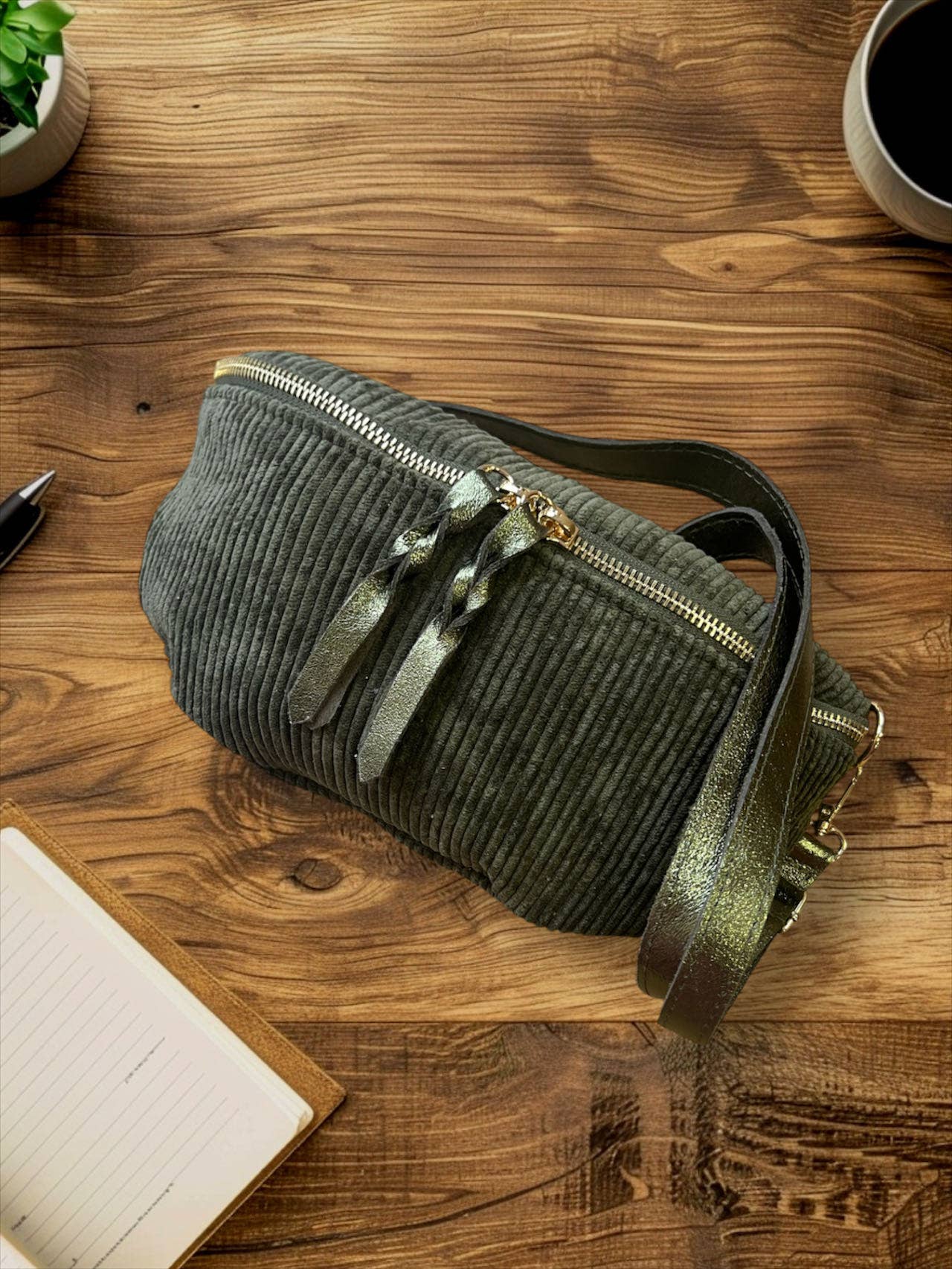 Sac ROSA VELOURS - 4135: Marine