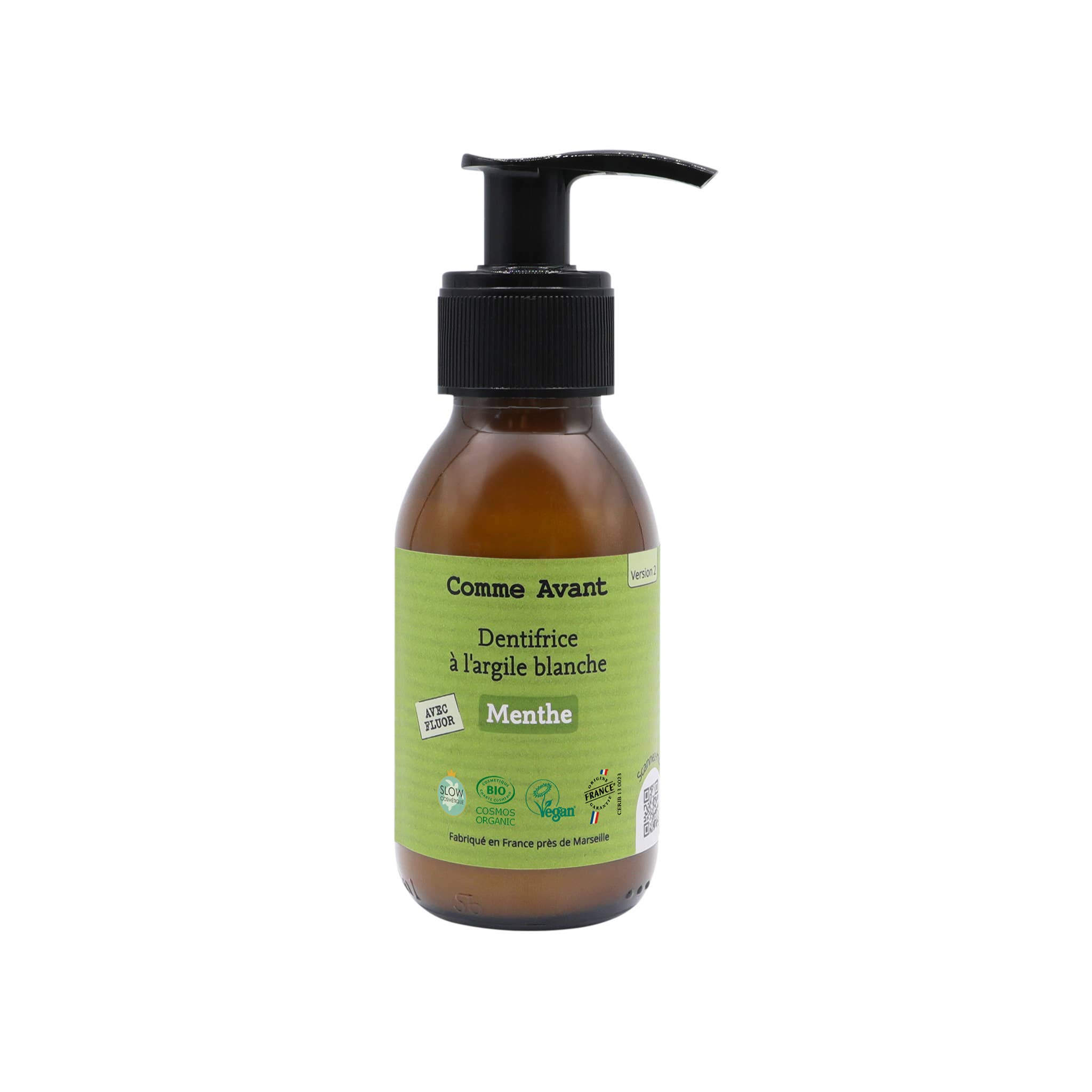 Dentifrice bio en pâte à la menthe: 1 dentifrice - 90ml