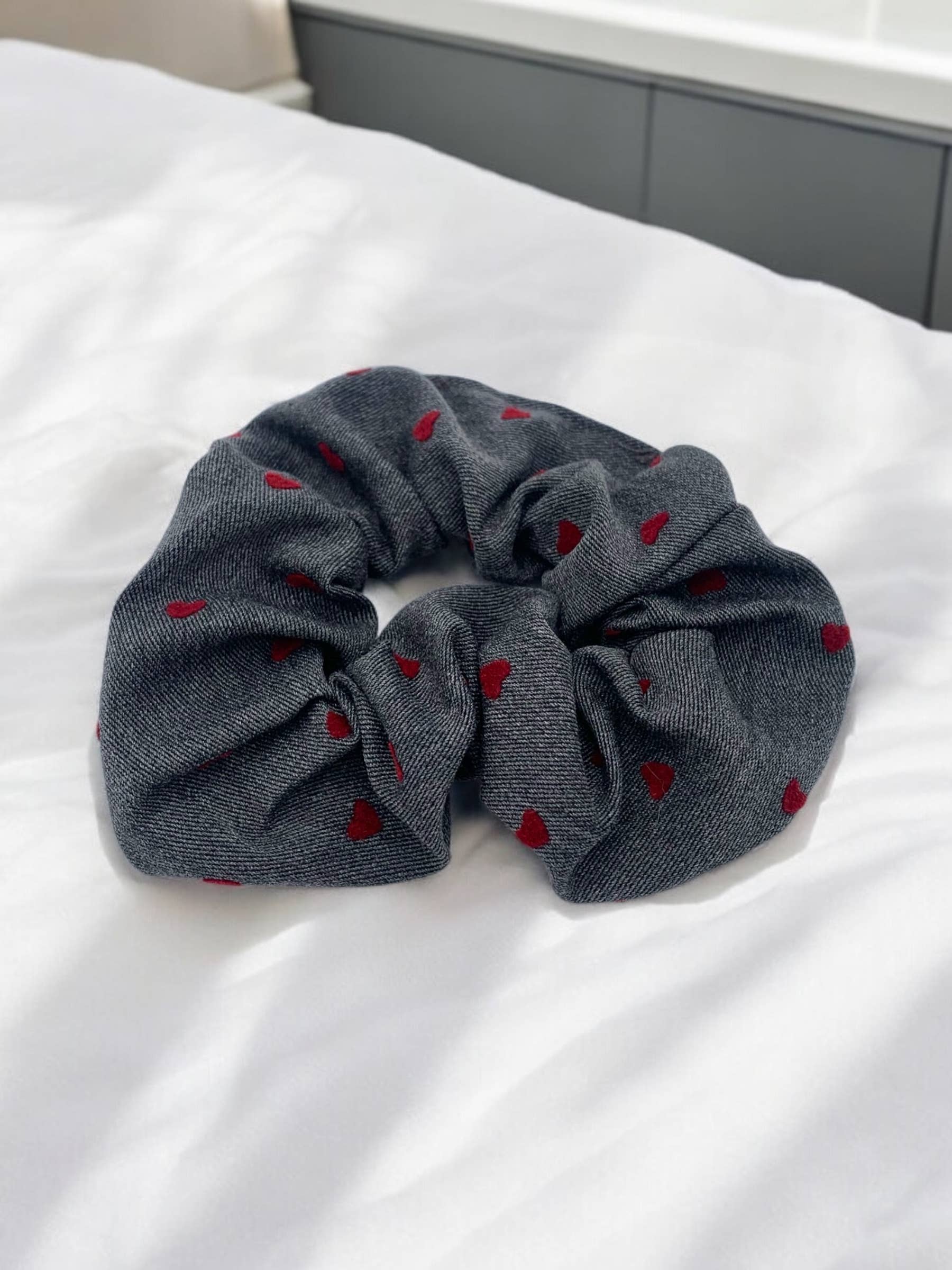 Chouchou à motifs Noir