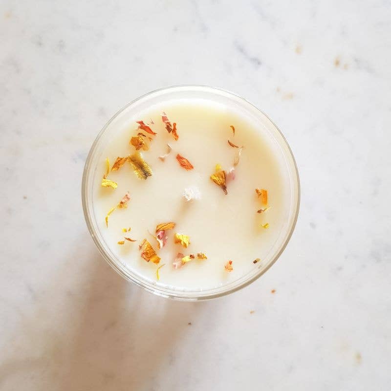 Bougie parfumée artisanale cire végétale - Fleur de tiaré: 150G ± 40H