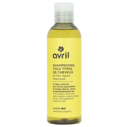 SHAMPOOING TOUS TYPES DE CHEVEUX 200 ML - CERTIFIÉ BIO "AVRIl"