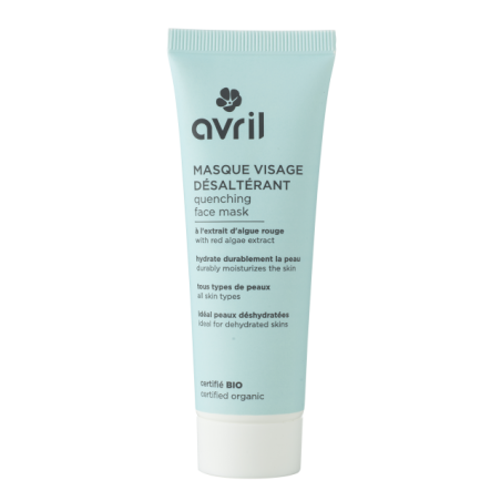 Masque visage désaltérant à l'extrait d'algue rouge - 50ml "Avril"