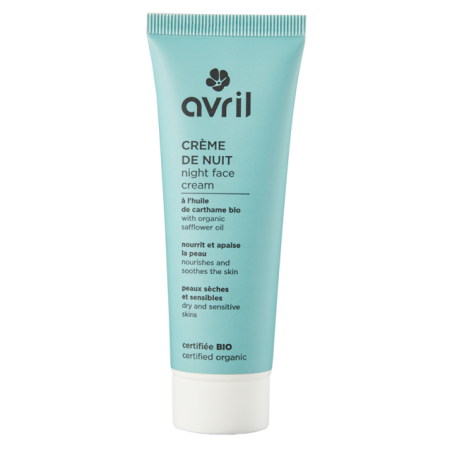 Crème de nuit peaux sèches et sensibles - 50ml "Avril"