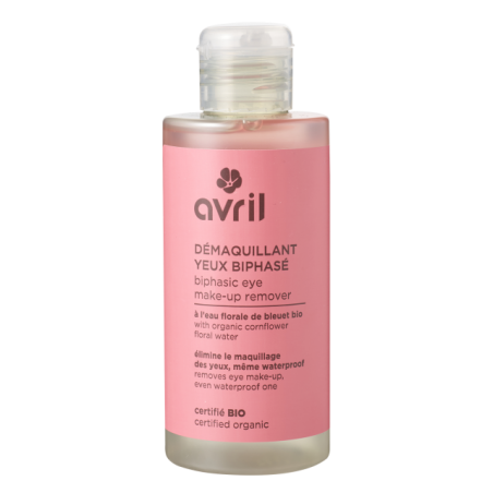 DÉMAQUILLANT YEUX BIPHASÉ 150 ML – CERTIFIÉ BIO "AVRIL"