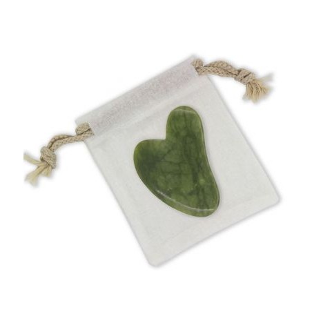 GUA SHA EN PIERRE DE JADE VERT