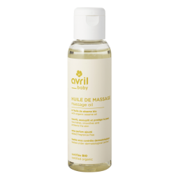 Huile de massage bébé 100ml - Certifiée bio "Avril"