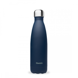 BOUTEILLE ISOTHERME - GRANITE - BLEU NUIT - 500ML - QWETCH