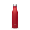 BOUTEILLE ISOTHERME INOX - GRANITE - ROUGE - 500ML QWETCH