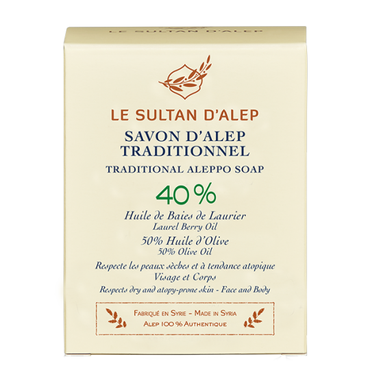 Savon d’Alep Traditionnel 40%