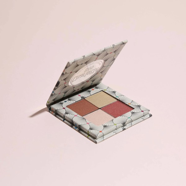 Palette de 4 fards à paupières BIO - Nude Rose Charlotte Bio