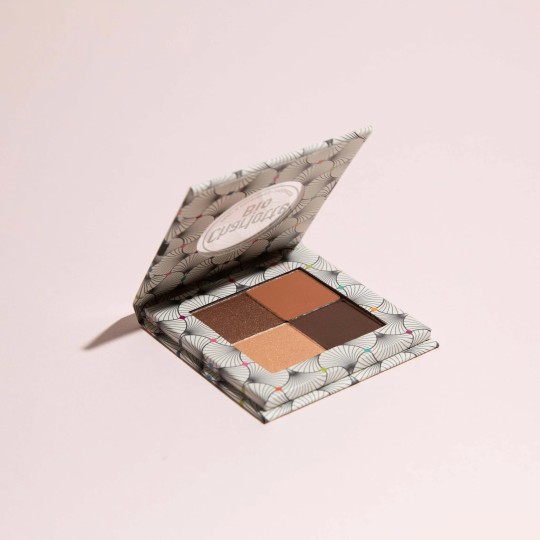 Palette de 4 fards à paupières BIO - Nude Brun Charlotte Bio