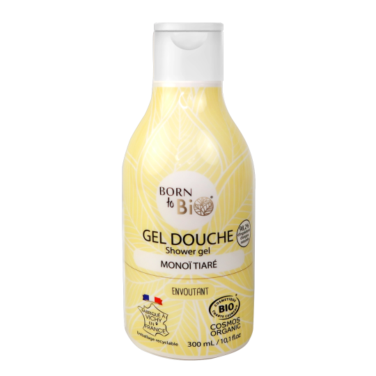 Gel douche Monoï Tiaré Cosmos Organic - Born to Bio 300mL