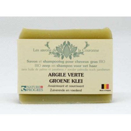 Savon & shampooing à l'argile verte 100g