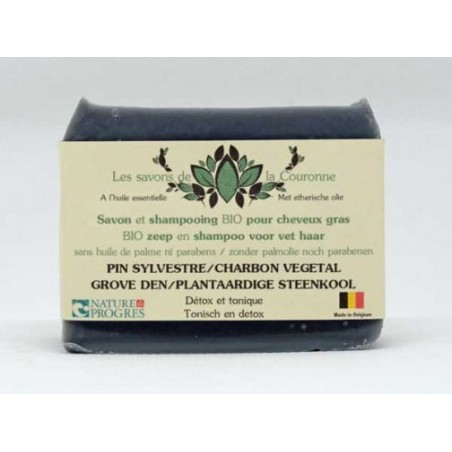 Savon & shampooing au Pin Sylvestre et au Charbon Végétal 100g