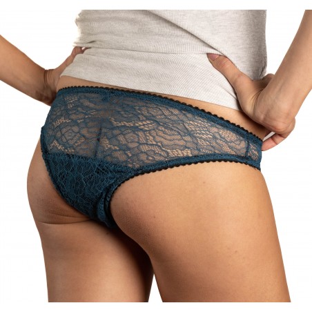 Culotte menstruelle Agathe Bleu Canard