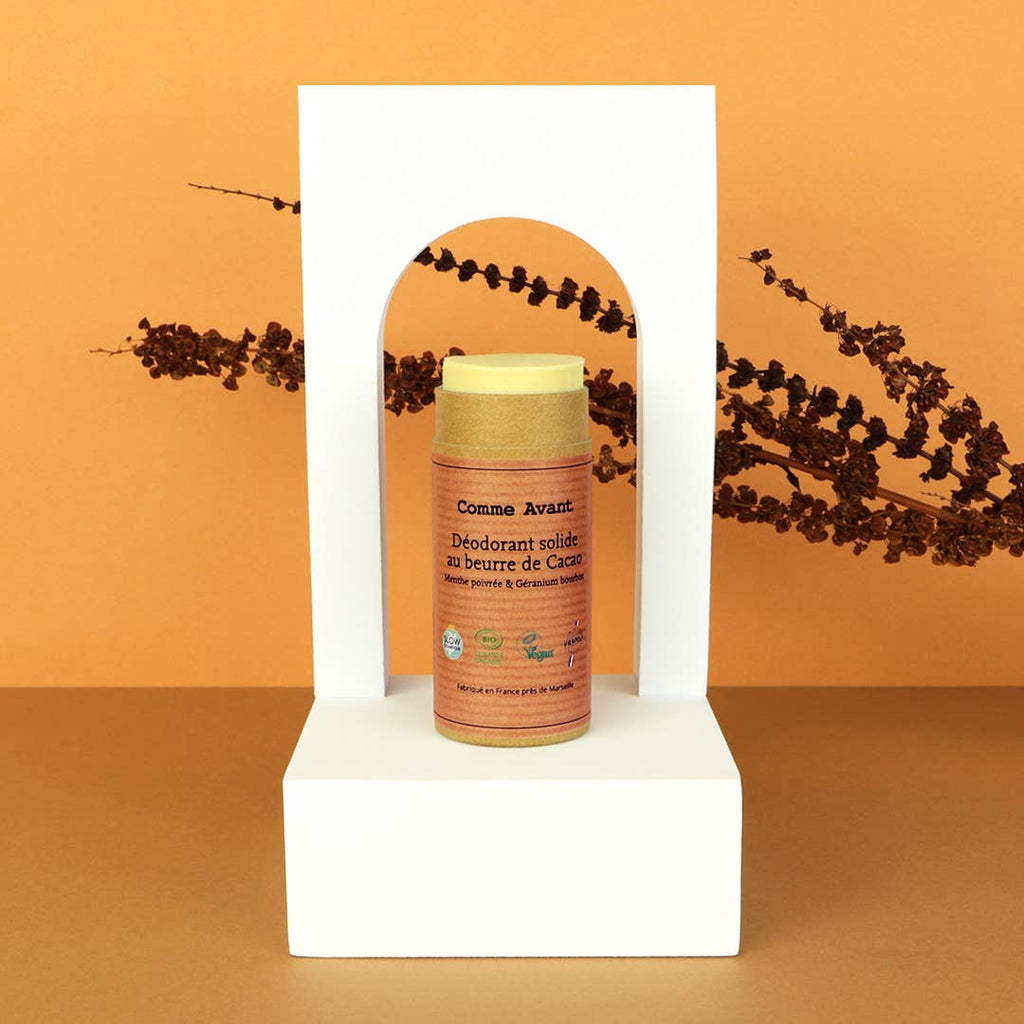 Déodorant solide géranium bourbon & menthe poivrée : Déodorant - 60g
