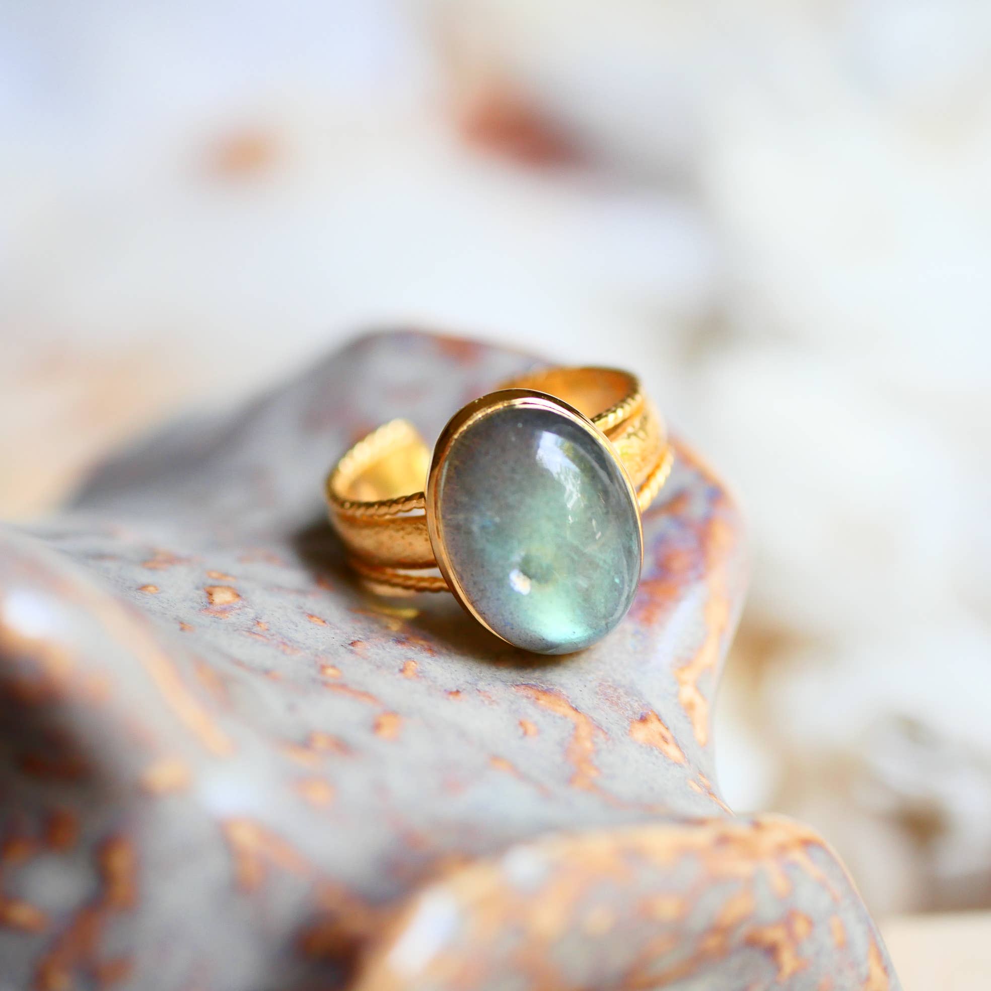 BAGUE MATHILDE LABRADORITE