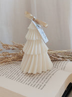 Bougie de Noël en cire de soja, sapin de Noël: Français / Sans boîte