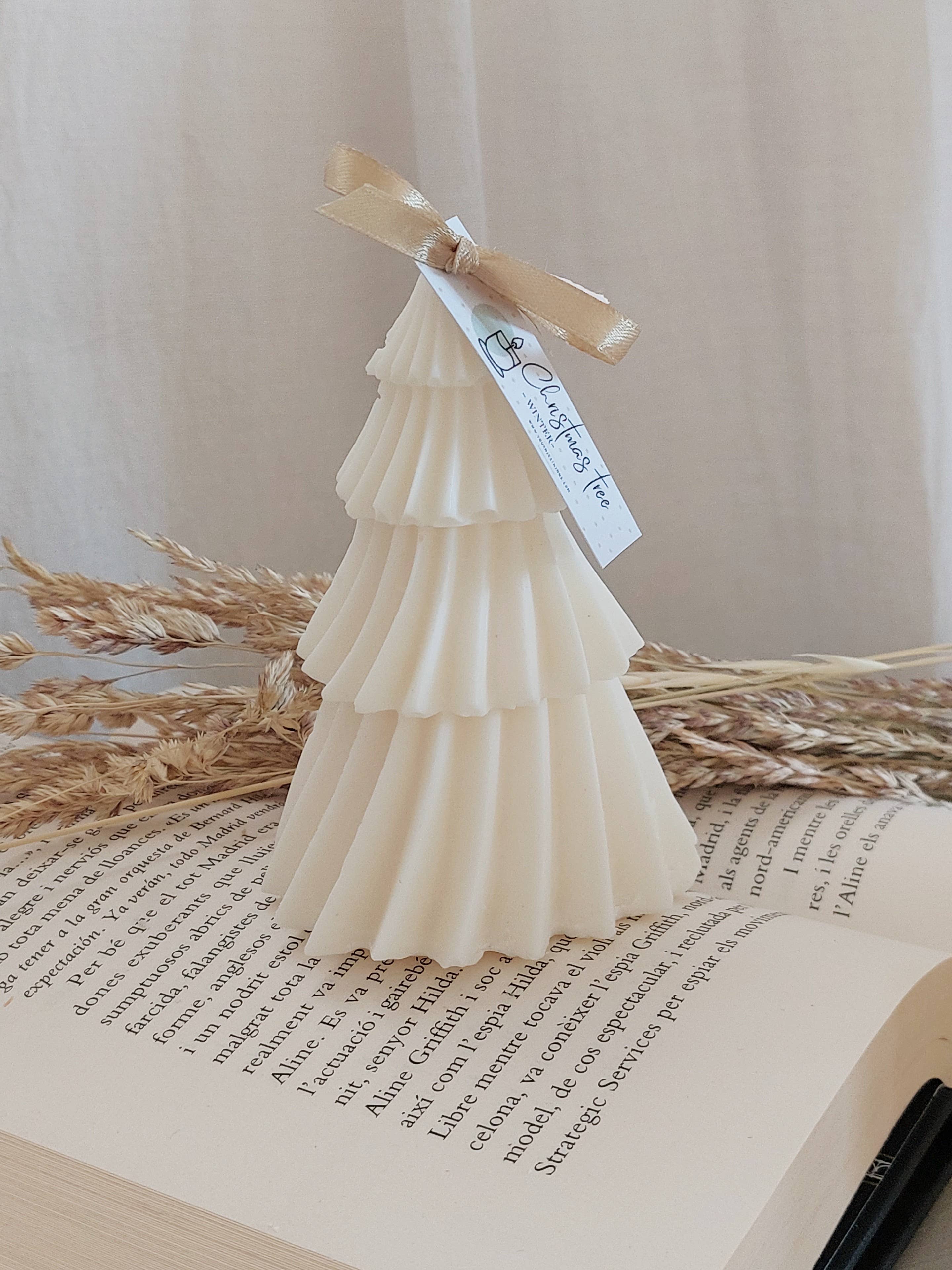 Bougie de Noël en cire de soja, sapin de Noël: Français / Sans boîte