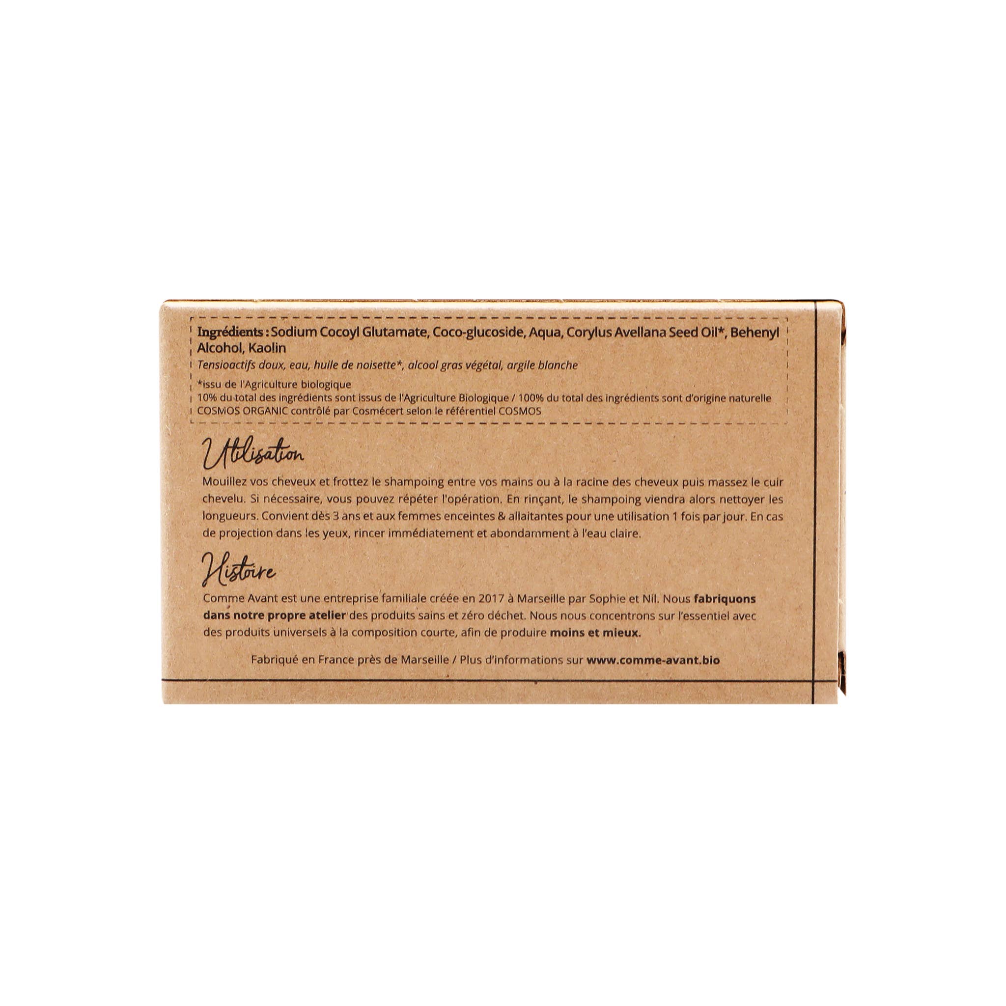 Shampoing solide à l'Huile de Noisette (cheveux normaux)