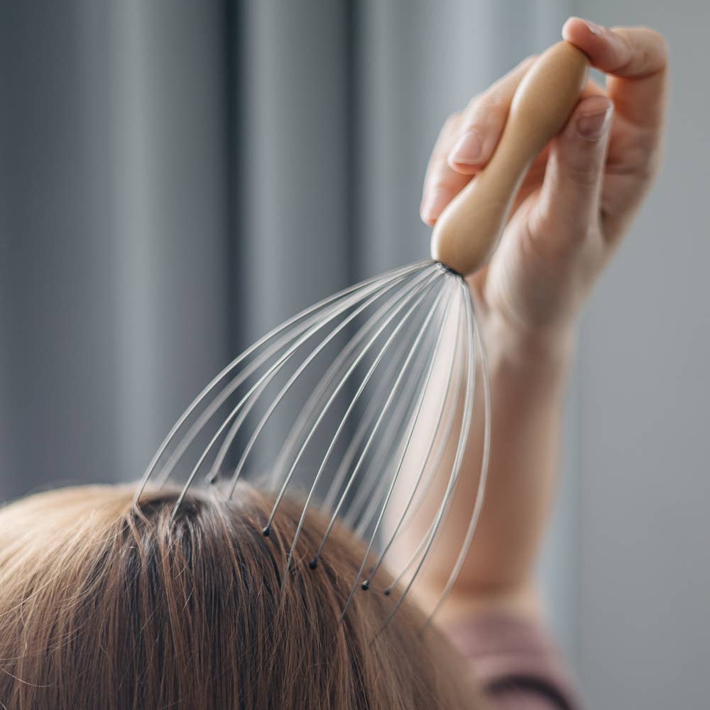 Grattoir de massage de tête araignée appareil spa amusement bien-être cadeau