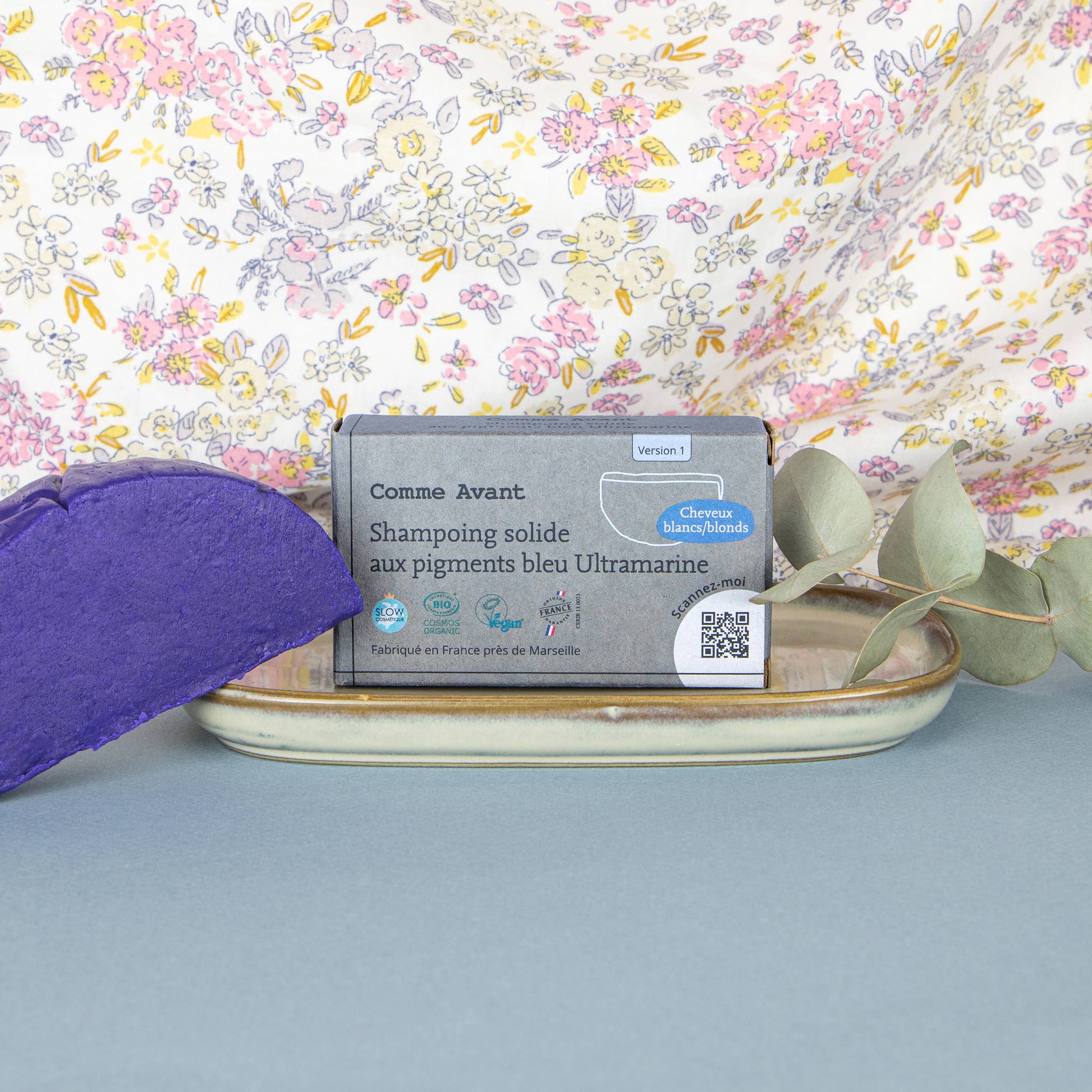 Shampoing aux pigments bleu Ultramarine Cheveux blond/blanc