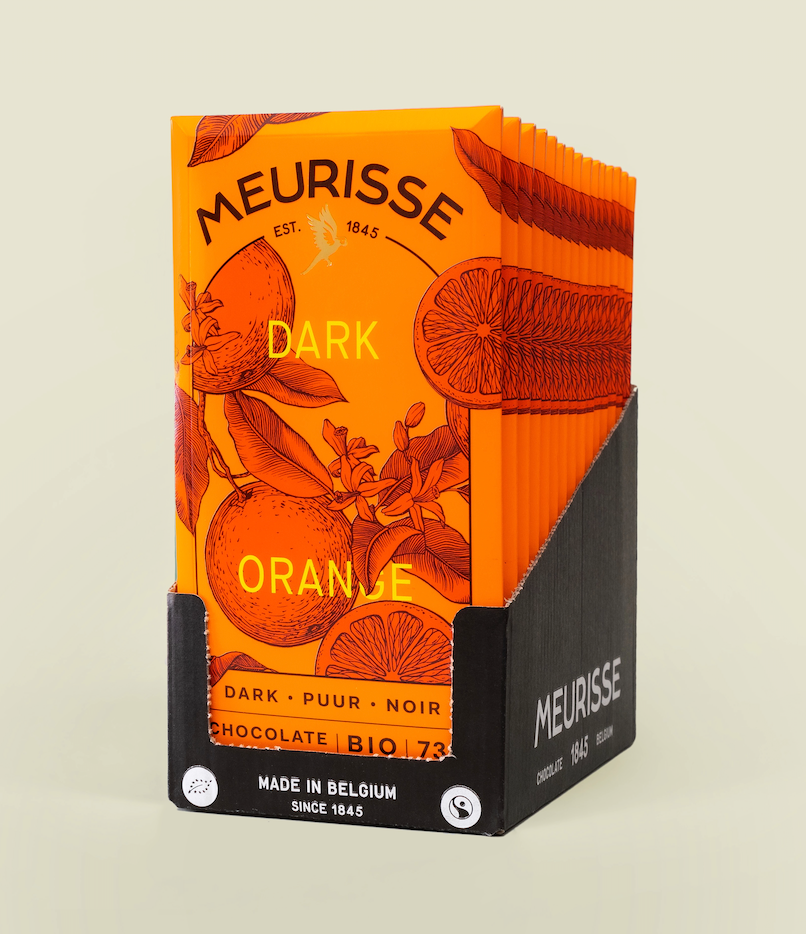 Chocolat noir biologique à l'orange (100g)