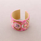 Bracelet ajustable en perles ethniques: Bleu