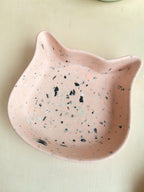 Plateau bol en forme de chat: Vert/blanc