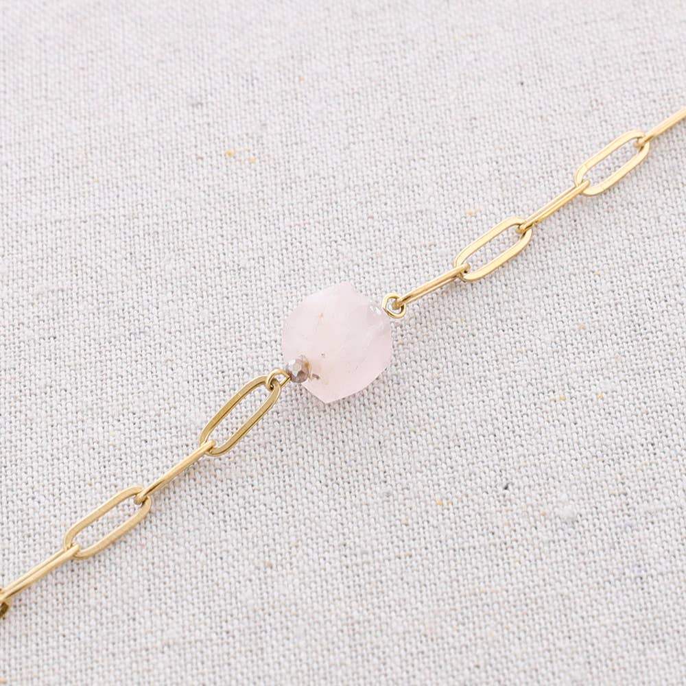 Collier en acier Stone Link: Turquoise