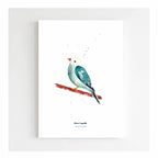 Papeterie Affiche Illustration - L'Oiseau Bleu 🐦: 21 x 29.7
