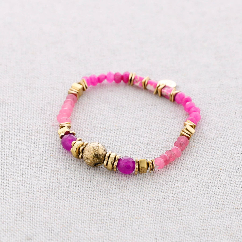 Bracelet élastique en acier avec pierres: Blank