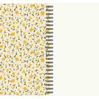 Bloc-notes A5 à motif floral bohème n° 1: Au carré (à carreaux)