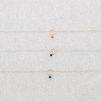 Collier Ras-du-cou Acier Pendentif Anneau Pierre: Noir