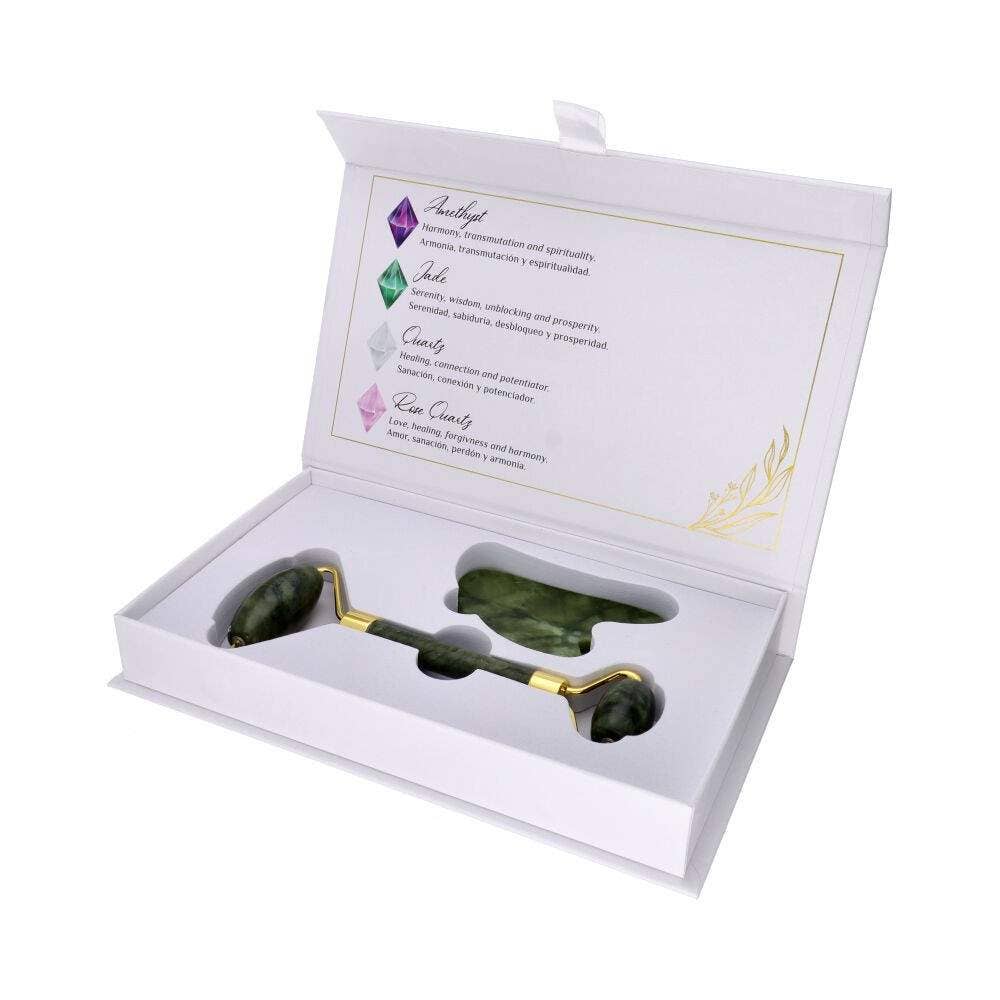 Pack masseur Gua Sha - Rouleau de Jade