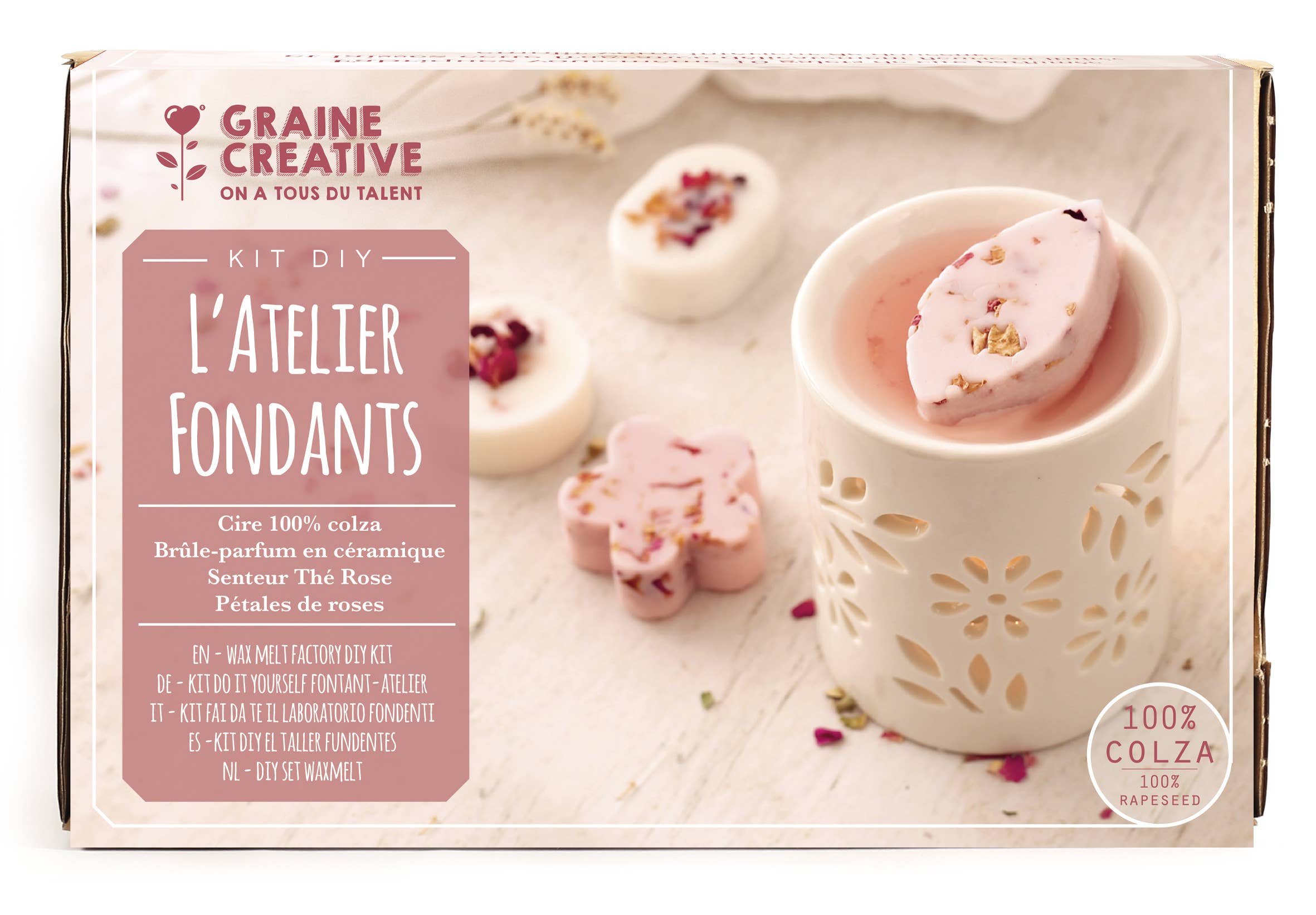 KIT DIY L'ATELIER FONDANTS A BOUGIES FLEURIES