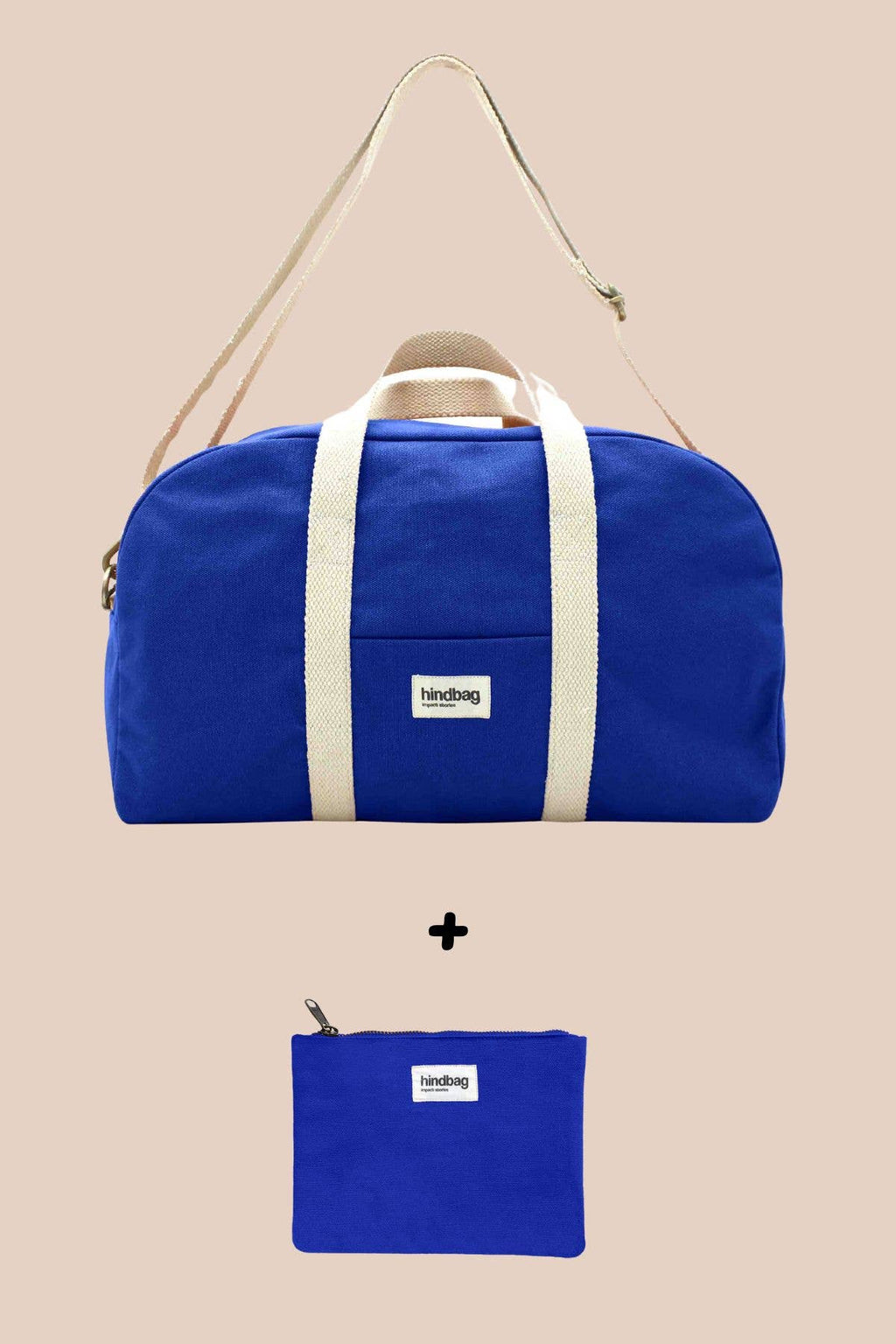 Sac à langer - Charlie et sa pochette Lou: Bleu électrique