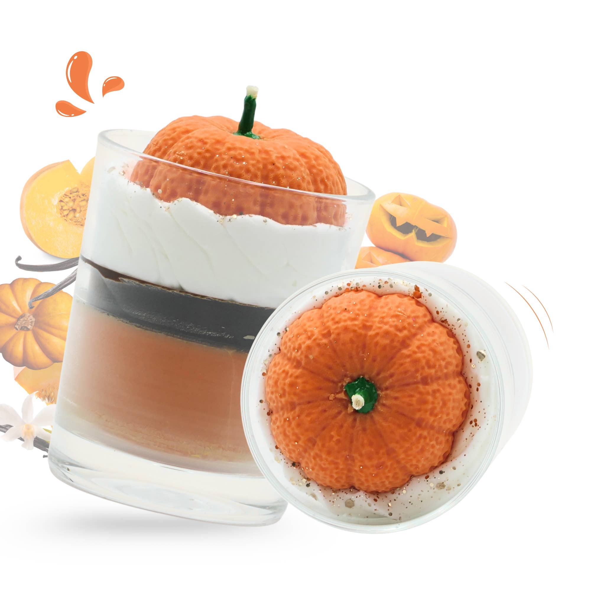 Bougie gourmande citrouille automne