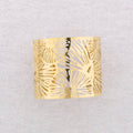 Bracelet tropical ajustable en acier: Or