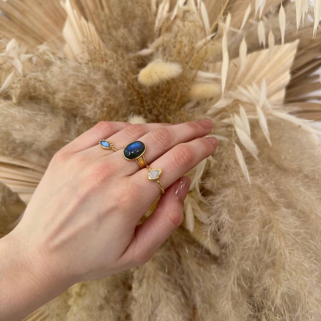 BAGUE MATHILDE LABRADORITE