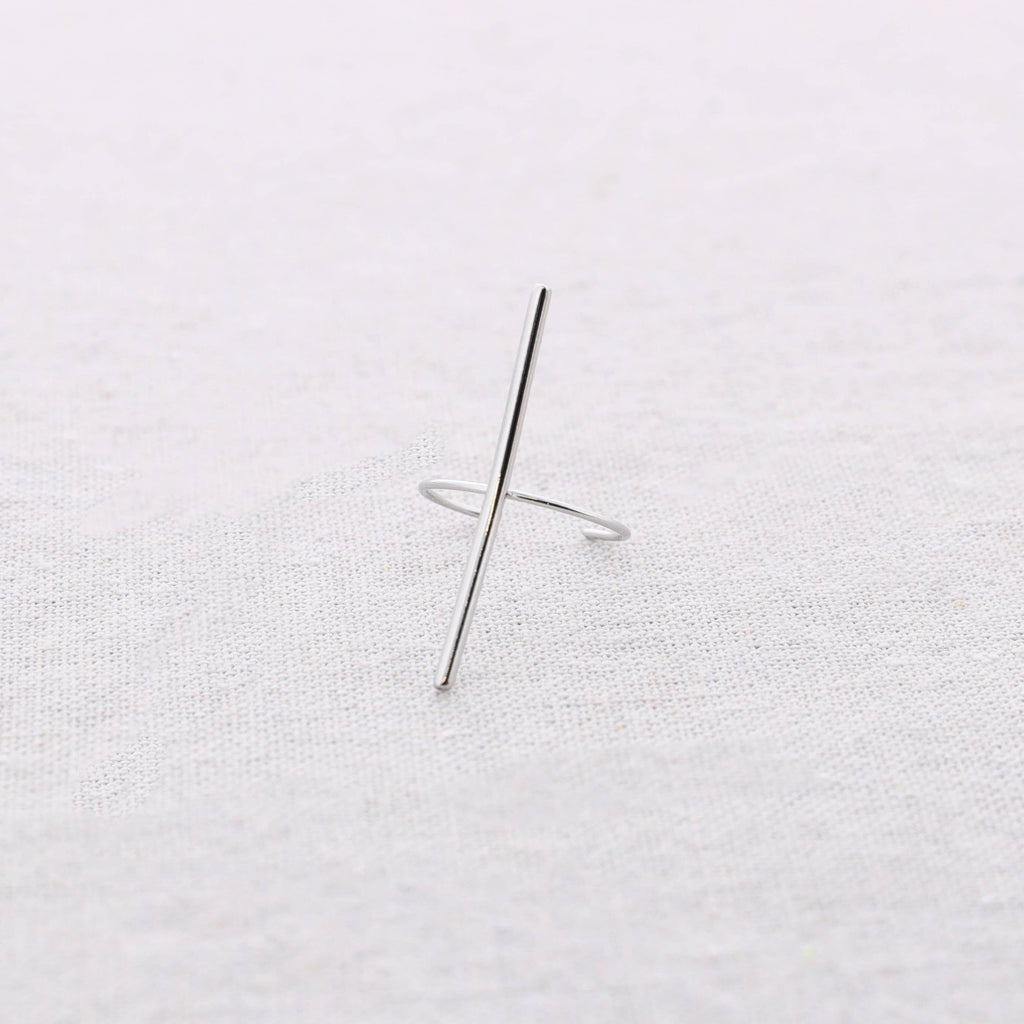 Bague Acier Bâton: Or