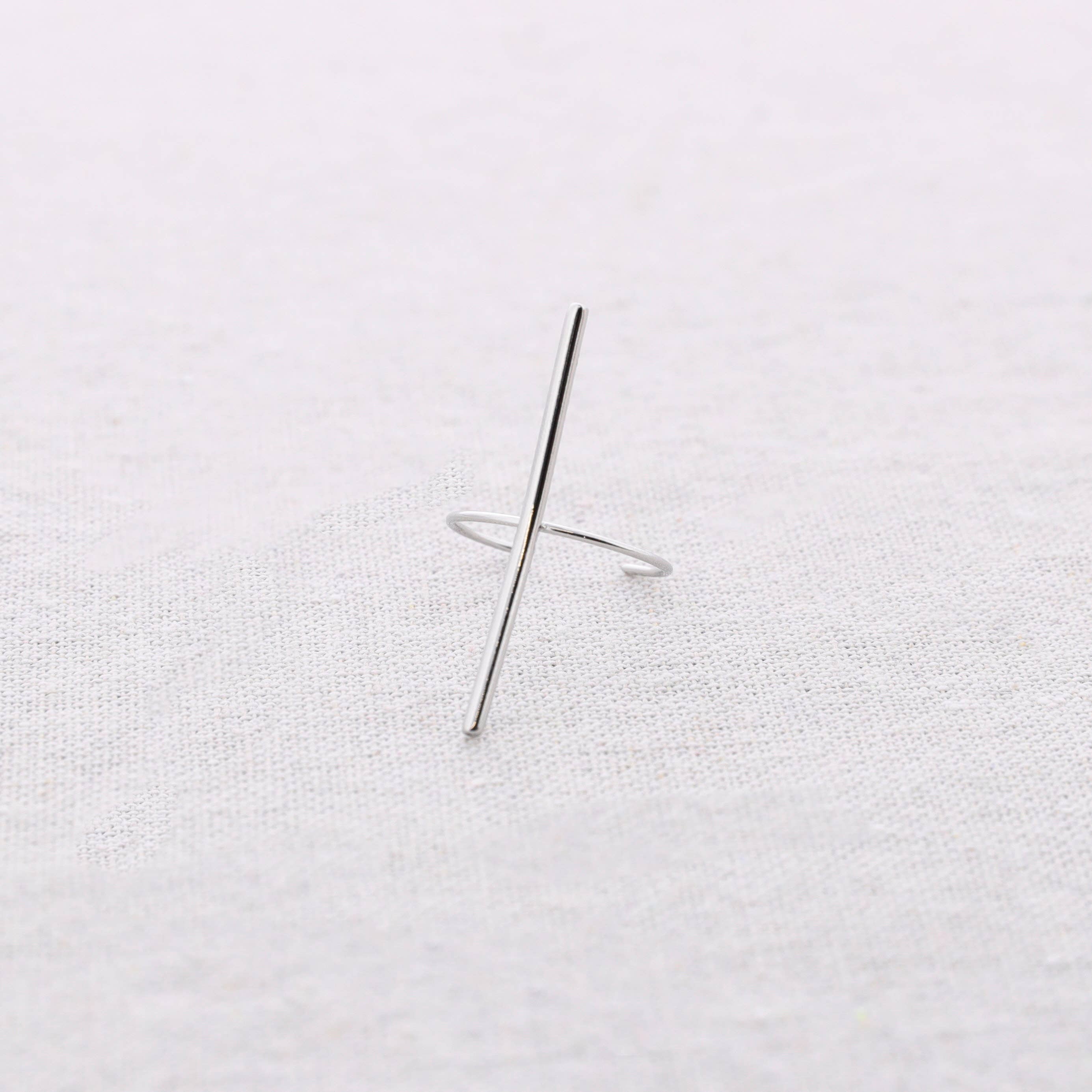 Bague Acier Bâton: Or