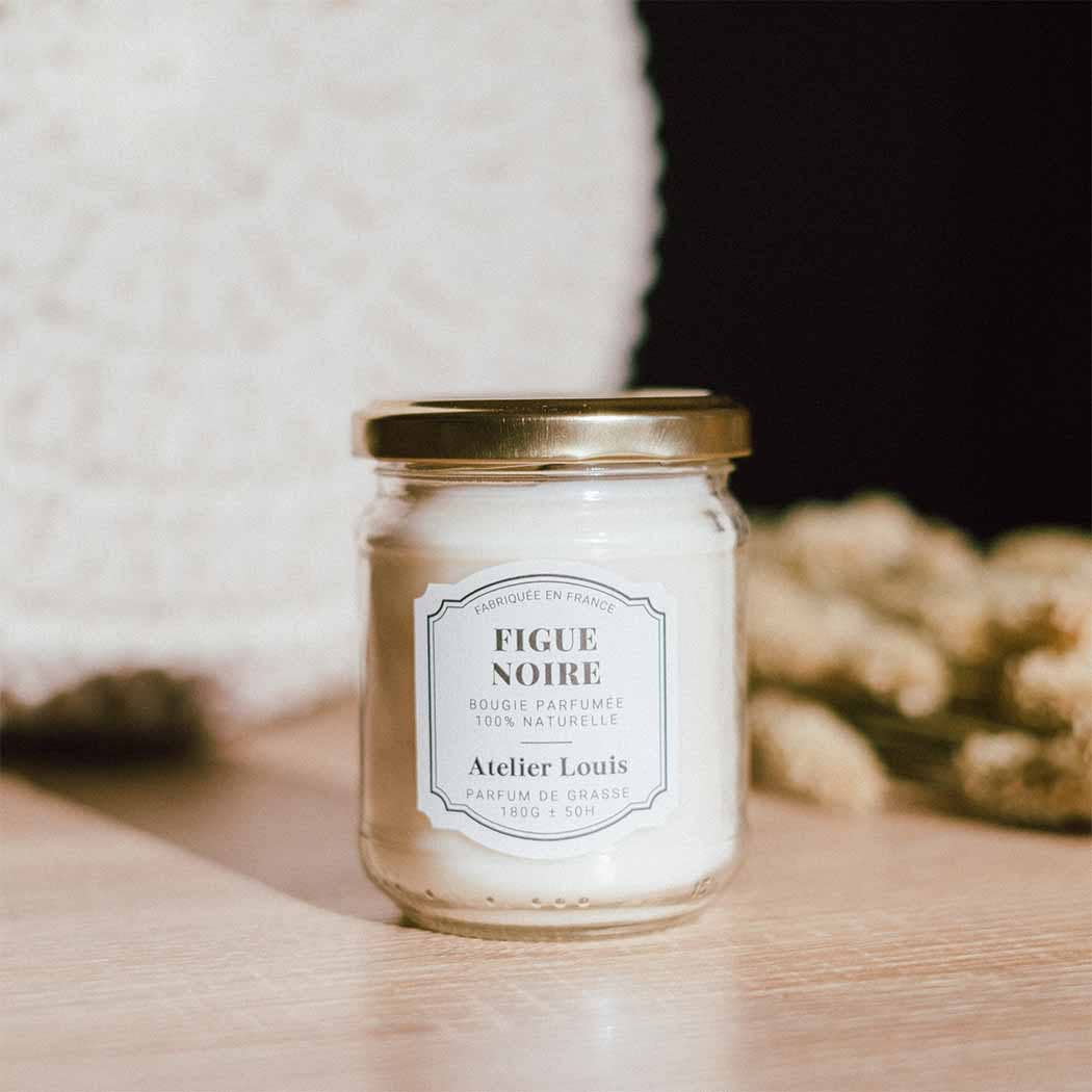 Bougie Parfumée Figue Noire: Petite - 25H de combustion