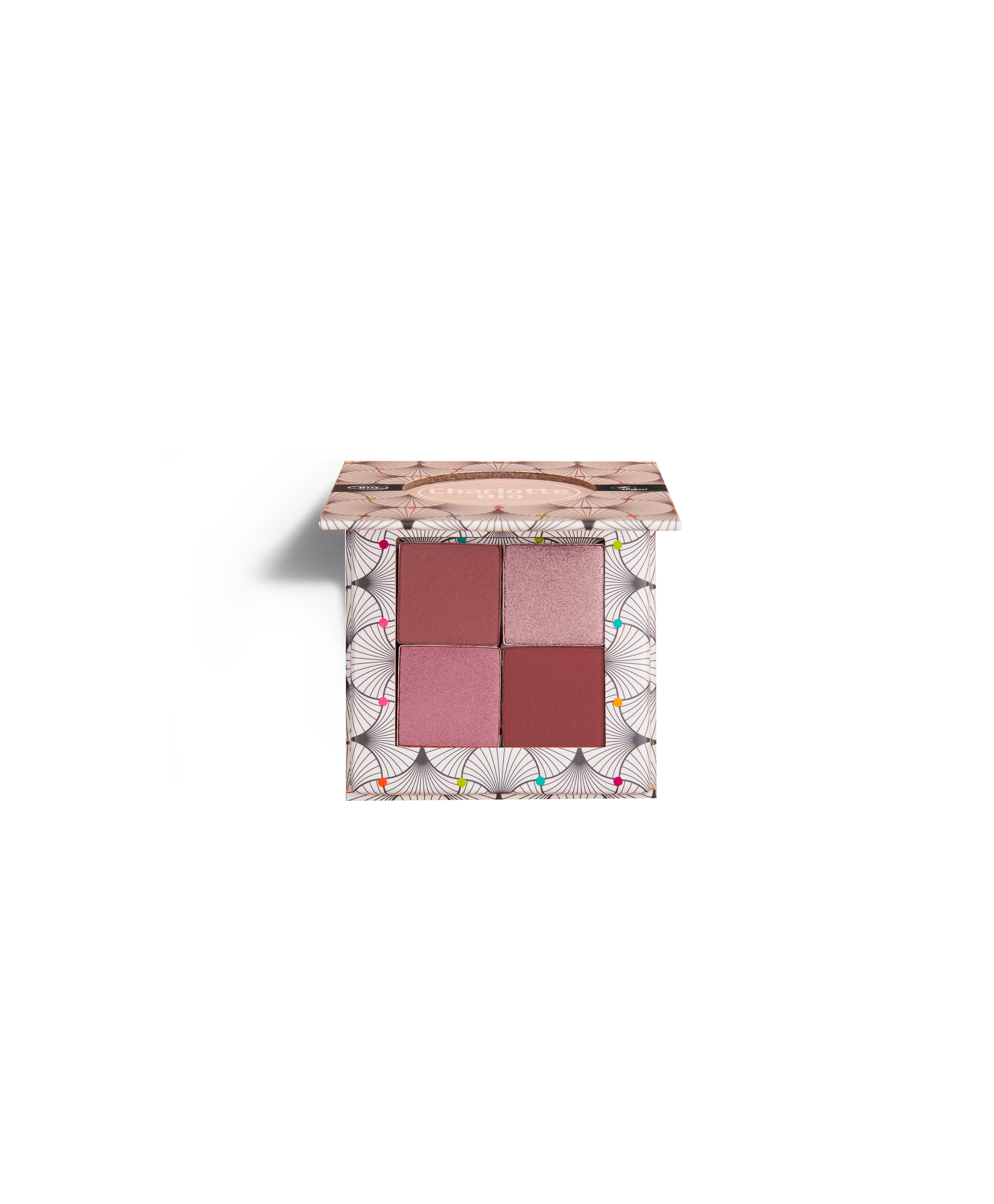 Palette fards à paupière 4 teintes Bio: Nude brun