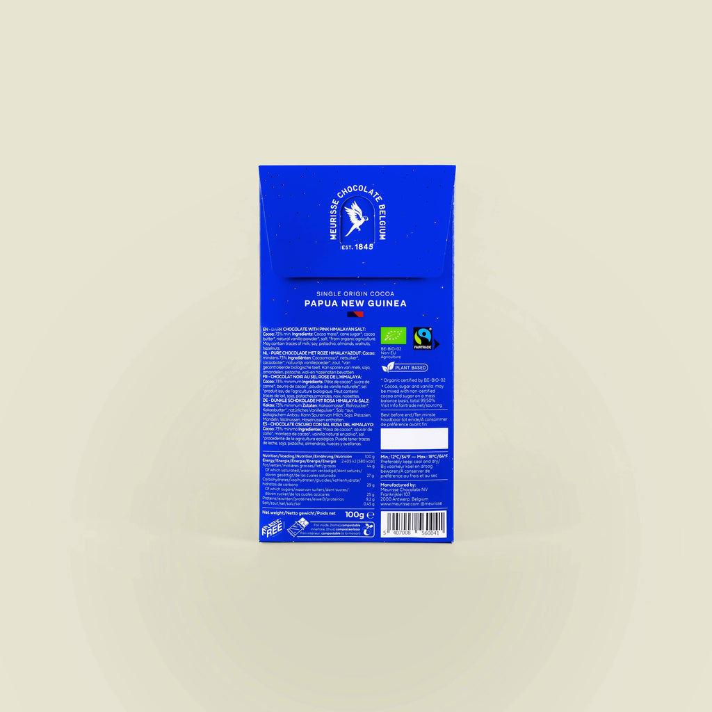 Chocolat noir biologique au sel de l'Himalaya (100g)